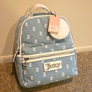NWT Juicy Couture  Queen Of Everything Denim Backpack